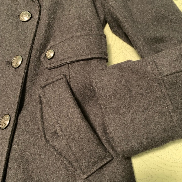 Betsey Johnson Pea Coat Cheetah Print Lining - Picture 8 of 10